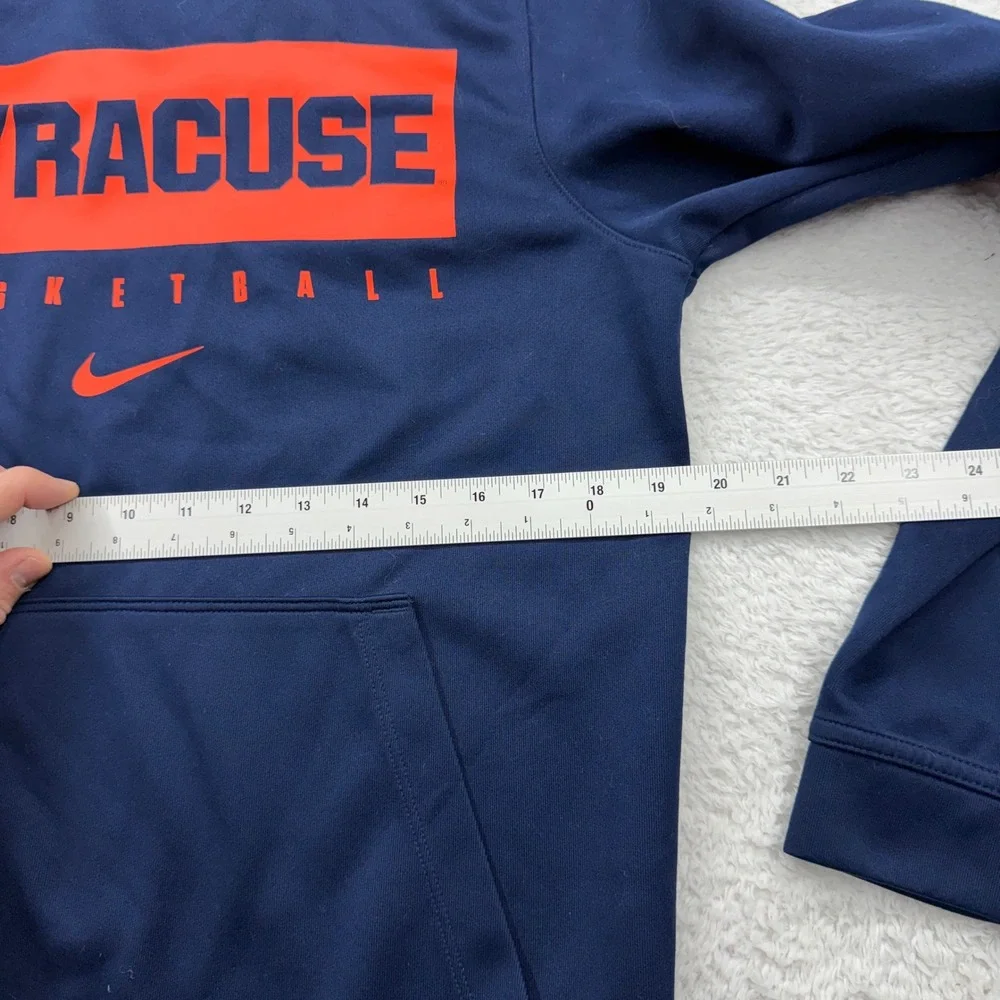 Nike Syracuse Basketball Dri-FIT Hoodie‎ Mens Small Navy Blue Orange Pullover